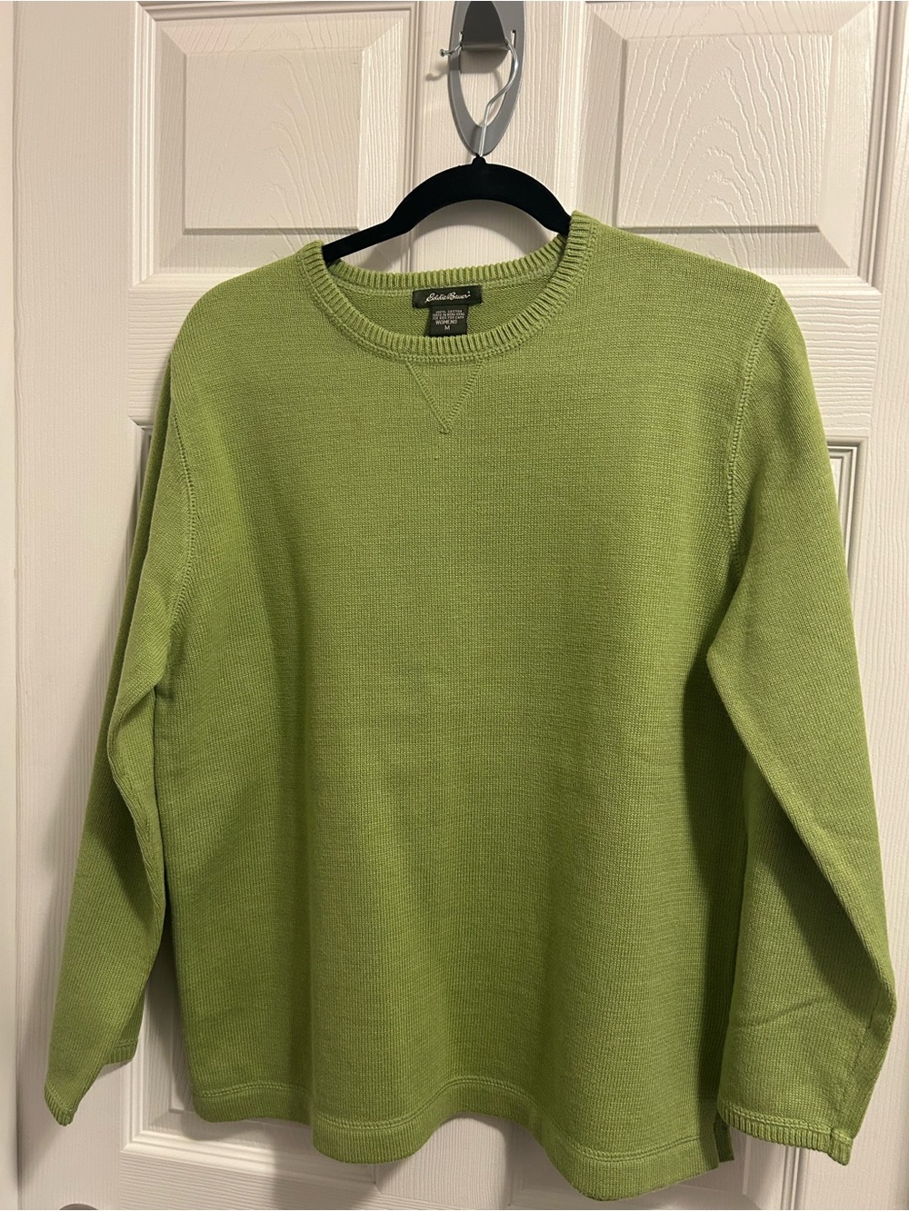Eddie Bauer Men's Crewneck Sweater in Lime Green